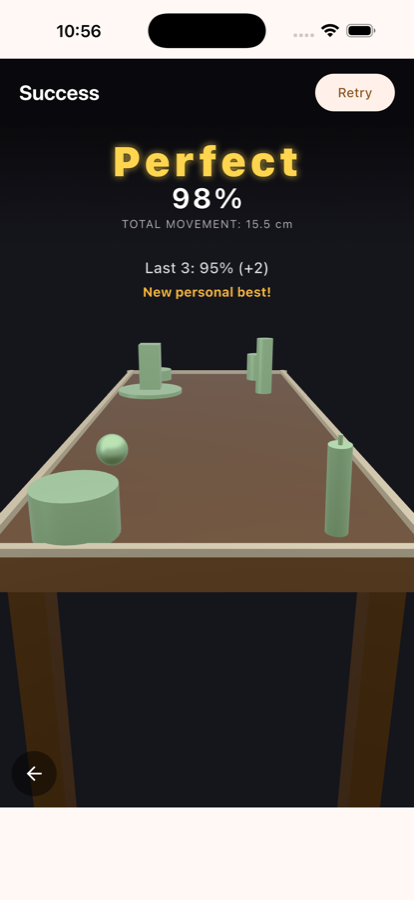 A Perfect result at 93 percent, with a new personal best